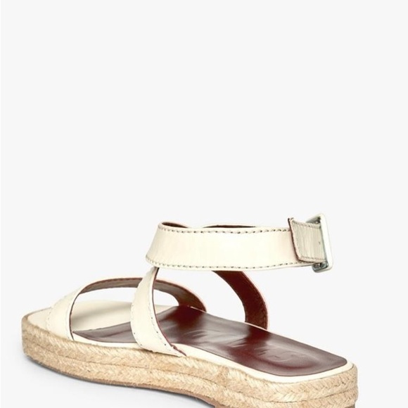 NIB Staud Lara Espadrille Sandal In Cream / Natural - Picture 5 of 14